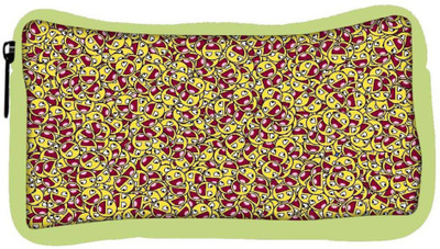 

Snoogg Eco Friendly Canvas Happy Faces Designer Student Pen Pencil Case Coin Purse Pouch Cosmetic Makeup Bag (GREEN) Pouch(Multicolor)