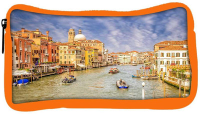 

Snoogg Eco Friendly Canvas Dirty Water Designer Student Pen Pencil Case Coin Purse Pouch Cosmetic Makeup Bag (ORANGE) Pouch(Multicolor)