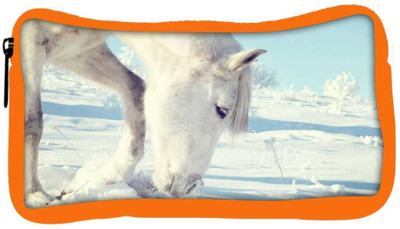 

Snoogg Eco Friendly Canvas White Snow Horse Designer Student Pen Pencil Case Coin Purse Pouch Cosmetic Makeup Bag (ORANGE) Pouch(Multicolor)