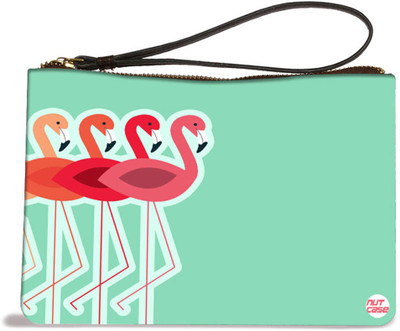 

Nutcase Flamingo flock Pouch(Multicolor)
