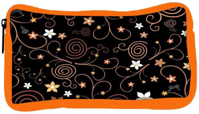 

Snoogg Eco Friendly Canvas Abstract Colorful Flowers Designer Student Pen Pencil Case Coin Purse Pouch Cosmetic Makeup Bag (ORANGE) Pouch(Multicolor)