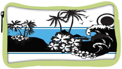 

Snoogg Eco Friendly Canvas Abstract Tropical Background Student Pen Pencil Case Coin Purse Pouch Cosmetic Makeup Bag (GREEN) Pouch(Multicolor)