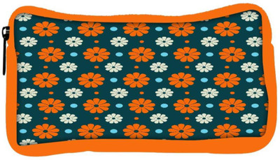 

Snoogg Eco Friendly Canvas Abstract Floral Blue Pattern Designer Student Pen Pencil Case Coin Purse Pouch Cosmetic Makeup Bag (ORANGE) Pouch(Multicolor)
