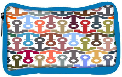 

Snoogg Eco Friendly Canvas Colorful Anchors Designer Student Pen Pencil Case Coin Purse Pouch Cosmetic Makeup Bag (BLUE) Pouch(Multicolor)