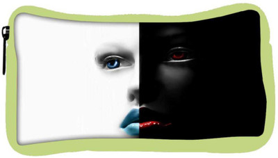 

Snoogg Eco Friendly Canvas Black And White Face Designer Student Pen Pencil Case Coin Purse Pouch Cosmetic Makeup Bag (GREEN) Pouch(Multicolor)