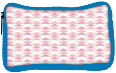 

Snoogg Eco Friendly Canvas Light Pink Triangles Designer Student Pen Pencil Case Coin Purse Pouch Cosmetic Makeup Bag (BLUE) Pouch(Multicolor)