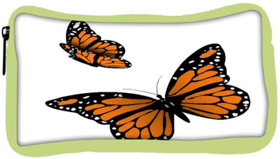 

Snoogg Eco Friendly Canvas Monarch Butterfly Student Pen Pencil Case Coin Purse Pouch Cosmetic Makeup Bag (GREEN) Pouch(Multicolor)
