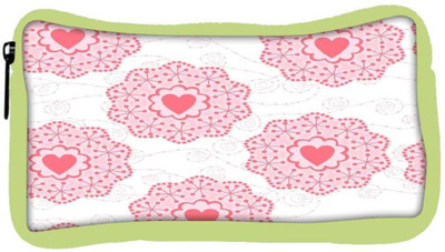 

Snoogg Eco Friendly Canvas Pink Heart White Pattern Designer Student Pen Pencil Case Coin Purse Pouch Cosmetic Makeup Bag (GREEN) Pouch(Multicolor)