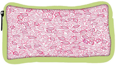

Snoogg Eco Friendly Canvas Pink Pattern Leaves Designer Student Pen Pencil Case Coin Purse Pouch Cosmetic Makeup Bag (GREEN) Pouch(Multicolor)