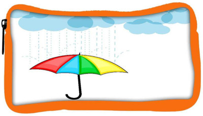 

Snoogg Eco Friendly Canvas Abstract Rainy Season Background With Clouds Student Pen Pencil Case Coin Purse Pouch Cosmetic Makeup Bag (ORANGE) Pouch(Multicolor)