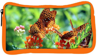

Snoogg Eco Friendly Canvas Abstract Multiple Butterflies Designer Student Pen Pencil Case Coin Purse Pouch Cosmetic Makeup Bag (ORANGE) Pouch(Multicolor)