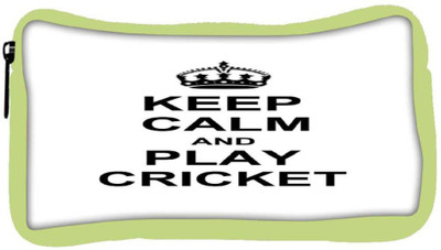 

Snoogg Eco Friendly Canvas Keep Calm And Play Cricket Student Pen Pencil Case Coin Purse Pouch Cosmetic Makeup Bag (GREEN) Pouch(Multicolor)