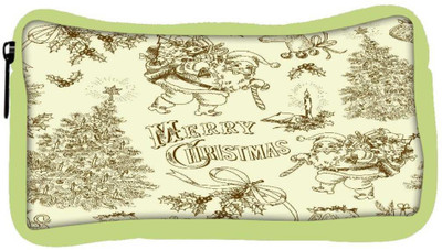 

Snoogg Eco Friendly Canvas Merry Christmas Designer Student Pen Pencil Case Coin Purse Pouch Cosmetic Makeup Bag (GREEN) Pouch(Multicolor)