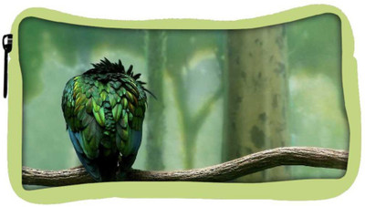 

Snoogg Eco Friendly Canvas Back Feather Sparrow Designer Student Pen Pencil Case Coin Purse Pouch Cosmetic Makeup Bag (GREEN) Pouch(Multicolor)