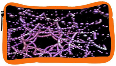 

Snoogg Eco Friendly Canvas Digital Fractal Structure Student Pen Pencil Case Coin Purse Pouch Cosmetic Makeup Bag (ORANGE) Pouch(Multicolor)