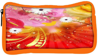 

Snoogg Eco Friendly Canvas Fantasy Flowers Background Student Pen Pencil Case Coin Purse Pouch Cosmetic Makeup Bag (ORANGE) Pouch(Multicolor)