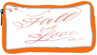 

Snoogg Eco Friendly Canvas Fall In Love Designer Student Pen Pencil Case Coin Purse Pouch Cosmetic Makeup Bag (ORANGE) Pouch(Multicolor)