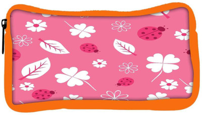

Snoogg Eco Friendly Canvas White Flower Designer Student Pen Pencil Case Coin Purse Pouch Cosmetic Makeup Bag (ORANGE) Pouch(Multicolor)