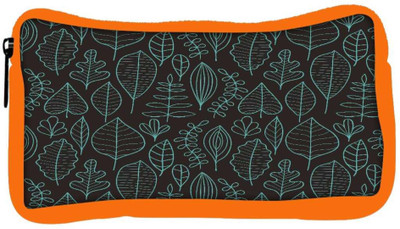 

Snoogg Eco Friendly Canvas Blue Leaves Designer Student Pen Pencil Case Coin Purse Pouch Cosmetic Makeup Bag (ORANGE) Pouch(Multicolor)