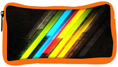 

Snoogg Eco Friendly Canvas Multicolor Design Designer Student Pen Pencil Case Coin Purse Pouch Cosmetic Makeup Bag (ORANGE) Pouch(Multicolor)