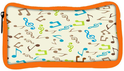 

Snoogg Eco Friendly Canvas Multicolor Music Designer Student Pen Pencil Case Coin Purse Pouch Cosmetic Makeup Bag (ORANGE) Pouch(Multicolor)
