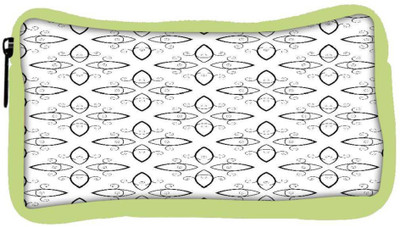 

Snoogg Eco Friendly Canvas Abstract White Pattern Designer Student Pen Pencil Case Coin Purse Pouch Cosmetic Makeup Bag (GREEN) Pouch(Multicolor)
