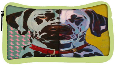 

Snoogg Eco Friendly Canvas Digital Dog Student Pen Pencil Case Coin Purse Pouch Cosmetic Makeup Bag (GREEN) Pouch(Multicolor)