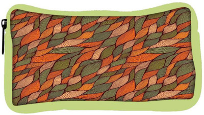

Snoogg Eco Friendly Canvas Colorful Leaves Pattern Designer Student Pen Pencil Case Coin Purse Pouch Cosmetic Makeup Bag (GREEN) Pouch(Multicolor)