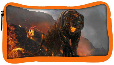 

Snoogg Eco Friendly Canvas Fire Breathing Tiger Designer Student Pen Pencil Case Coin Purse Pouch Cosmetic Makeup Bag (ORANGE) Pouch(Multicolor)