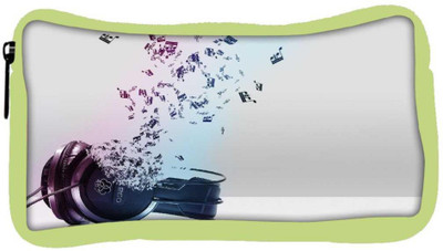 

Snoogg Eco Friendly Canvas Music Comes From The Headphones Designer Student Pen Pencil Case Coin Purse Pouch Cosmetic Makeup Bag (GREEN) Pouch(Multicolor)