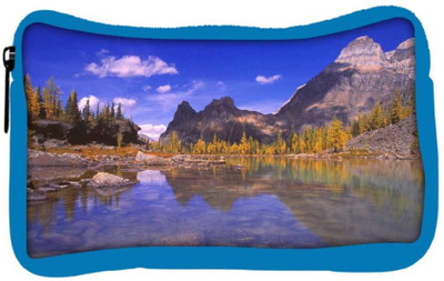 

Snoogg Eco Friendly Canvas Water Side Hills Designer Student Pen Pencil Case Coin Purse Pouch Cosmetic Makeup Bag (BLUE) Pouch(Multicolor)