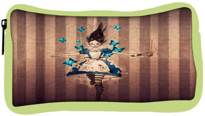

Snoogg Eco Friendly Canvas Cruel Alice Student Pen Pencil Case Coin Purse Pouch Cosmetic Makeup Bag (GREEN) Pouch(Multicolor)