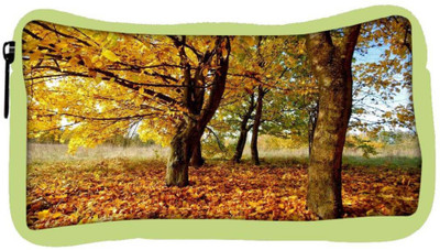 

Snoogg Eco Friendly Canvas Leavy Ground Designer Student Pen Pencil Case Coin Purse Pouch Cosmetic Makeup Bag (GREEN) Pouch(Multicolor)