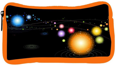 

Snoogg Eco Friendly Canvas Multicolor Sparkling Designer Student Pen Pencil Case Coin Purse Pouch Cosmetic Makeup Bag (ORANGE) Pouch(Multicolor)