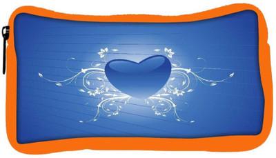 

Snoogg Eco Friendly Canvas Blue Heart Shape With Floral Art Student Pen Pencil Case Coin Purse Pouch Cosmetic Makeup Bag (ORANGE) Pouch(Multicolor)