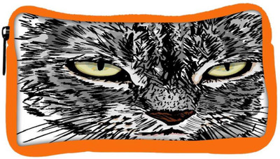 

Snoogg Eco Friendly Canvas Sketch Of Curious Little Cat Looking At Something On The Ground Vector Illu Student Pen Pencil Case Coin Purse Pouch Cosmetic Makeup Bag (ORANGE) Pouch(Multicolor)