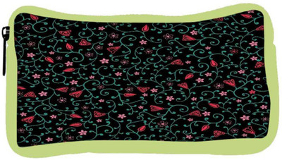 

Snoogg Eco Friendly Canvas Colorful Flowers Designer Student Pen Pencil Case Coin Purse Pouch Cosmetic Makeup Bag (GREEN) Pouch(Multicolor)