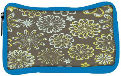 

Snoogg Eco Friendly Canvas White Florals Designer Student Pen Pencil Case Coin Purse Pouch Cosmetic Makeup Bag (BLUE) Pouch(Multicolor)