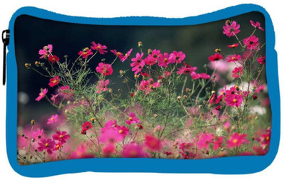 

Snoogg Eco Friendly Canvas Multiple Flowers Designer Student Pen Pencil Case Coin Purse Pouch Cosmetic Makeup Bag (BLUE) Pouch(Multicolor)