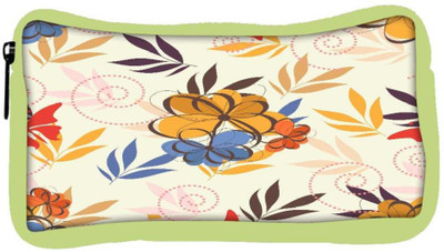 

Snoogg Eco Friendly Canvas Colorful Flowers Designer Student Pen Pencil Case Coin Purse Pouch Cosmetic Makeup Bag (GREEN) Pouch(Multicolor)