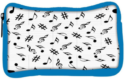 

Snoogg Eco Friendly Canvas Black Music Designer Student Pen Pencil Case Coin Purse Pouch Cosmetic Makeup Bag (BLUE) Pouch(Multicolor)