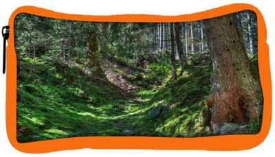 

Snoogg Eco Friendly Canvas Green Forest Designer Student Pen Pencil Case Coin Purse Pouch Cosmetic Makeup Bag (ORANGE) Pouch(Multicolor)