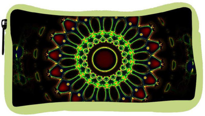 

Snoogg Eco Friendly Canvas Neon Colorful Chakra Design Designer Student Pen Pencil Case Coin Purse Pouch Cosmetic Makeup Bag (GREEN) Pouch(Multicolor)