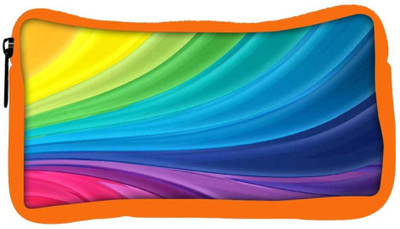 

Snoogg Eco Friendly Canvas Mixed Rainbow Color Designer Student Pen Pencil Case Coin Purse Pouch Cosmetic Makeup Bag (ORANGE) Pouch(Multicolor)