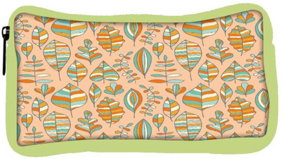 

Snoogg Eco Friendly Canvas Multicolor Cream Leaves Designer Student Pen Pencil Case Coin Purse Pouch Cosmetic Makeup Bag (GREEN) Pouch(Multicolor)