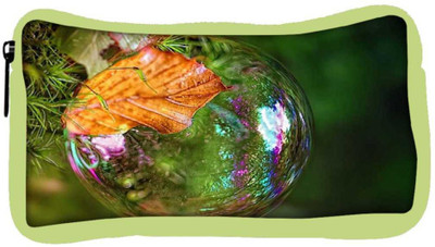 

Snoogg Eco Friendly Canvas Bubble Drops Student Pen Pencil Case Coin Purse Pouch Cosmetic Makeup Bag (GREEN) Pouch(Multicolor)