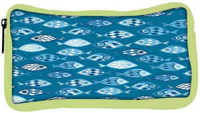 

Snoogg Eco Friendly Canvas Fishes In Blue Pattern Designer Student Pen Pencil Case Coin Purse Pouch Cosmetic Makeup Bag (GREEN) Pouch(Multicolor)