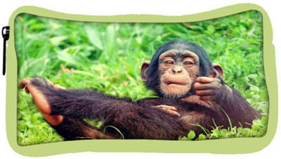 

Snoogg Eco Friendly Canvas Chimpanese Designer Student Pen Pencil Case Coin Purse Pouch Cosmetic Makeup Bag (GREEN) Pouch(Multicolor)