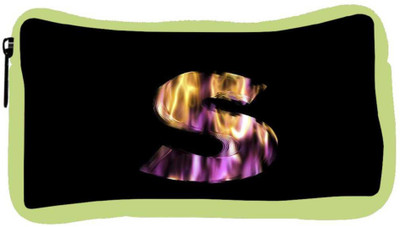 

Snoogg Eco Friendly Canvas Flaming 3D Letter Student Pen Pencil Case Coin Purse Pouch Cosmetic Makeup Bag (GREEN) Pouch(Multicolor)