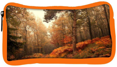 

Snoogg Eco Friendly Canvas Smokey Forest Designer Student Pen Pencil Case Coin Purse Pouch Cosmetic Makeup Bag (ORANGE) Pouch(Multicolor)